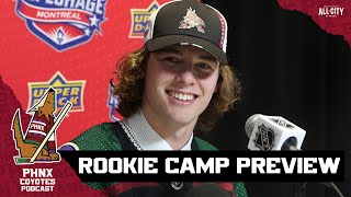 Players to watch at Arizona Coyotes rookie camp  PHNX Coyotes Podcast [upl. by Ettedo]