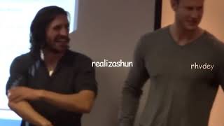 Eoin Macken Tom Hopper and Alexander Vlahos being dorks for two minutes and twenty seconds [upl. by Nilahs]