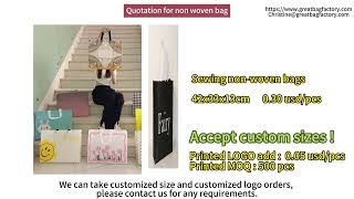 non woven bag quotation202409041 [upl. by Nowell]