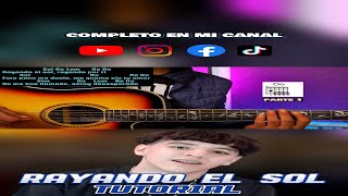 Rayando el sol💔Xavi  Tutorial Guitarra  Acordes🎸 PDF [upl. by Aenert]