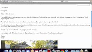 Craigslist Bloomington Indiana Used Cars and Trucks  Deals Under 2000 Available in 2012 [upl. by Akimahs]