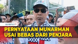 FULL Pernyataan Eks Jubir FPI Munarman Usai Bebas dari Penjara [upl. by Gnni]