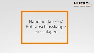 Handlaufrohr richtig kürzen [upl. by Ardnaxela]