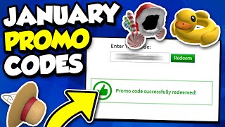 ROBLOX PROMO CODES JANUARY 2024  ALL NEW CODES NOT EXPIRED [upl. by Aileda312]