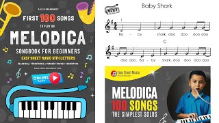 First 100 Songs to Play on MELODICA I Songbook for Beginners Sheet Music Book [upl. by Woodhouse788]