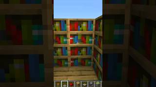 Simple Bookshelf Door ✅️ MinecraftShorts [upl. by Larry]