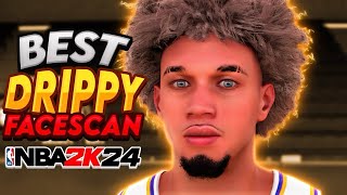 BEST DRIPPY FACESCAN IN NBA 2K24  COMP FACE CREATION [upl. by Ellynad]