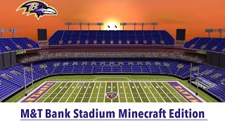 MampT Bank Stadium in MinecraftMegabuildMinecraftBaltimore Ravens Stadium [upl. by Ijat166]