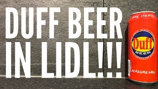 Duff Beer Lagerbier Hell Review By Privatbrauerei Eichbaum  Duff Simpsons Beer Review [upl. by Gertrude]