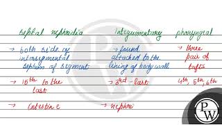 Differentiate three types of nephridia of earthworm [upl. by Ezzo]