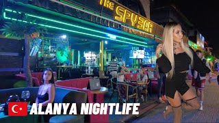 🇹🇷 Alanya 2023 Nightlife Bar Street FULL TOUR [upl. by Akcinahs764]