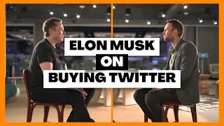 Buying Twitter  BBC interviews Elon Musk [upl. by Meehyrb91]