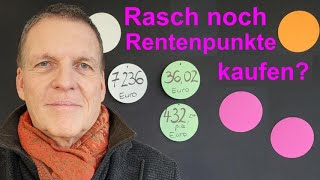 Rasch noch Rentenpunkte kaufen Freiwillige Rentenbeiträge lohnen sich 2022 besonders  mit Linklist [upl. by Dowzall]