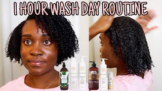 1 HR WASH DAY ROUTINE  BEAUTYBYAJ [upl. by Astrix]