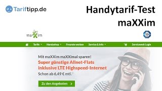 maXXim Handytarife im Test [upl. by Elsinore]