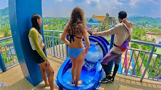 Waterslides at Andamanda Phuket in Thailand [upl. by Asilam839]