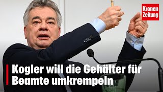 Kogler will die Gehälter für Beamte umkrempeln  kronetv NEWS [upl. by Yrrok]