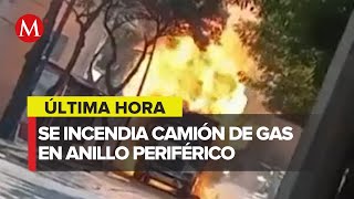 Explota camión repartidor de tanques de gas en Tlalpan [upl. by Nepsa]