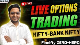 20 February Live Trading  Live Intraday Trading Today  Bank Nifty option trading live Nifty 50 [upl. by Astera]