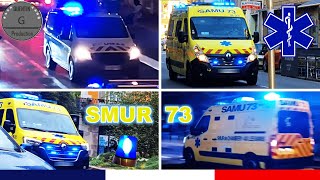 Le SMUR 73 en ACTION  AMBULANCES UMH et VLM en URGENCE à Chambéry  Savoie [upl. by Reuben169]