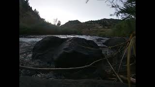 Mesmerizing Moments The Serene Dance of Water Over Large Rocks [upl. by Quick]