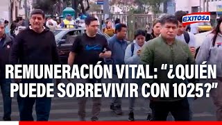 🔴🔵Trabajadores rechazan declaraciones del Ministro de Trabajo y exigen elevar remuneración vital [upl. by Emanuel]