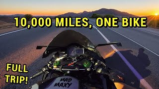 Across the USA on a Ninja H2 The Complete Road Trip [upl. by Harsho920]