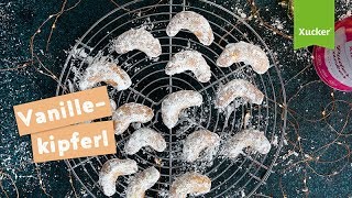 Vanillekipferl ohne Ei  OHNE ZUCKER  optional vegan [upl. by Araas]