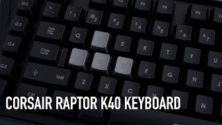 Corsair Raptor K40 Gaming Keyboard Overview [upl. by Sucramal265]