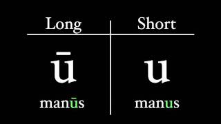 The Latin Alphabet  Vowel Pronunciation [upl. by Lockhart]