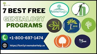 7 Best Free Genealogy Programs For Beginners  Top Free Family Tree Makers  Best Family Tree Maker [upl. by Dillie]