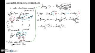 A origem da equação de HendersonHasselbach [upl. by Enaled]