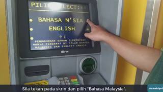 Cara Print Mini Statement Di Mesin ATM Maybank [upl. by Notxarb458]