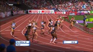 4x400m finale Zurich  Athlétisme Fr3 Dijon [upl. by Idieh]