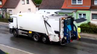 MB Actros Faun Variopress für die gelben Säcke [upl. by Ainezey]