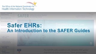 SAFER Guides for EHRs [upl. by Nylteak]