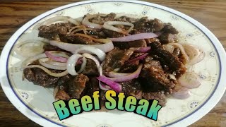 Beefsteak recipe  bistek tagalog [upl. by Drofkcor]