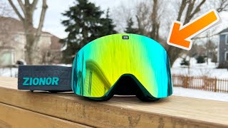 ZIONOR X11 Ski Goggles  Magnetic Lenses  User Review [upl. by Collen362]