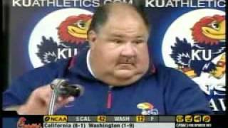 Coach Mark Mangino explodes Funny [upl. by Saffren]