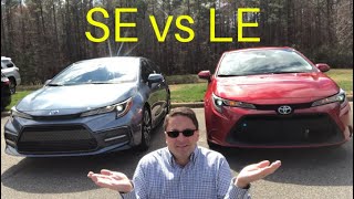 2020 Corolla SE vs LE You pick the winner [upl. by Edme]