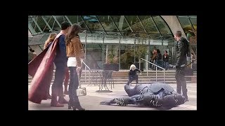 Supergirl y Flash detienen el tiempo  Green Arrow detiene a Bizarro  SUPERGIRL 4X09 Latino [upl. by Eniamahs]