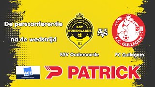 De persconferentie na de match KSV Oudenaarde  FC Gullegem [upl. by Petra]