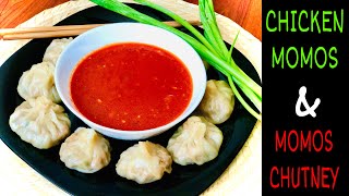 Chicken Momos amp Momos Chutney Chicken Momos in Malayalam Momo Recipe [upl. by Eivlys]