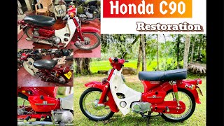 HONDA C90 Restoration [upl. by Kristos]