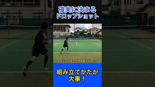 ドロップショットでポイントを取る方法 tennis 土居コーチ テニス ドロップショット [upl. by Rockafellow747]