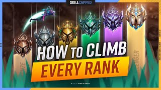 How to CLIMB EACH RANK amp ESCAPE YOUR ELO  League of Legends [upl. by Ainesej97]