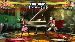 Yukiko  Persona 4 Arena Moves Video [upl. by Niven]