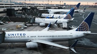 United Airlines Boeing 737 loses external panel midair [upl. by Oicam]