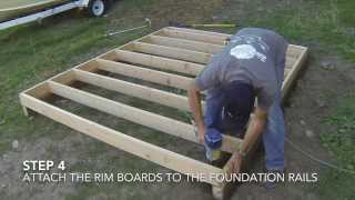 How To Build A Shed  Part 2 Floor Framing [upl. by Berry30]