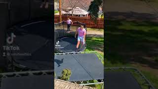 TRAMPOLINE FLIP WITH MY 10 YEAR OLD TWIN [upl. by Rednav]